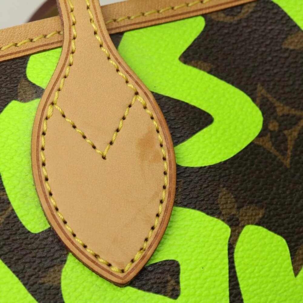 LOUIS VUITTON Monogram Graffiti Neverfull GM Tote Bag Vert M93703 LV Auth 29... - Picture 9 of 15